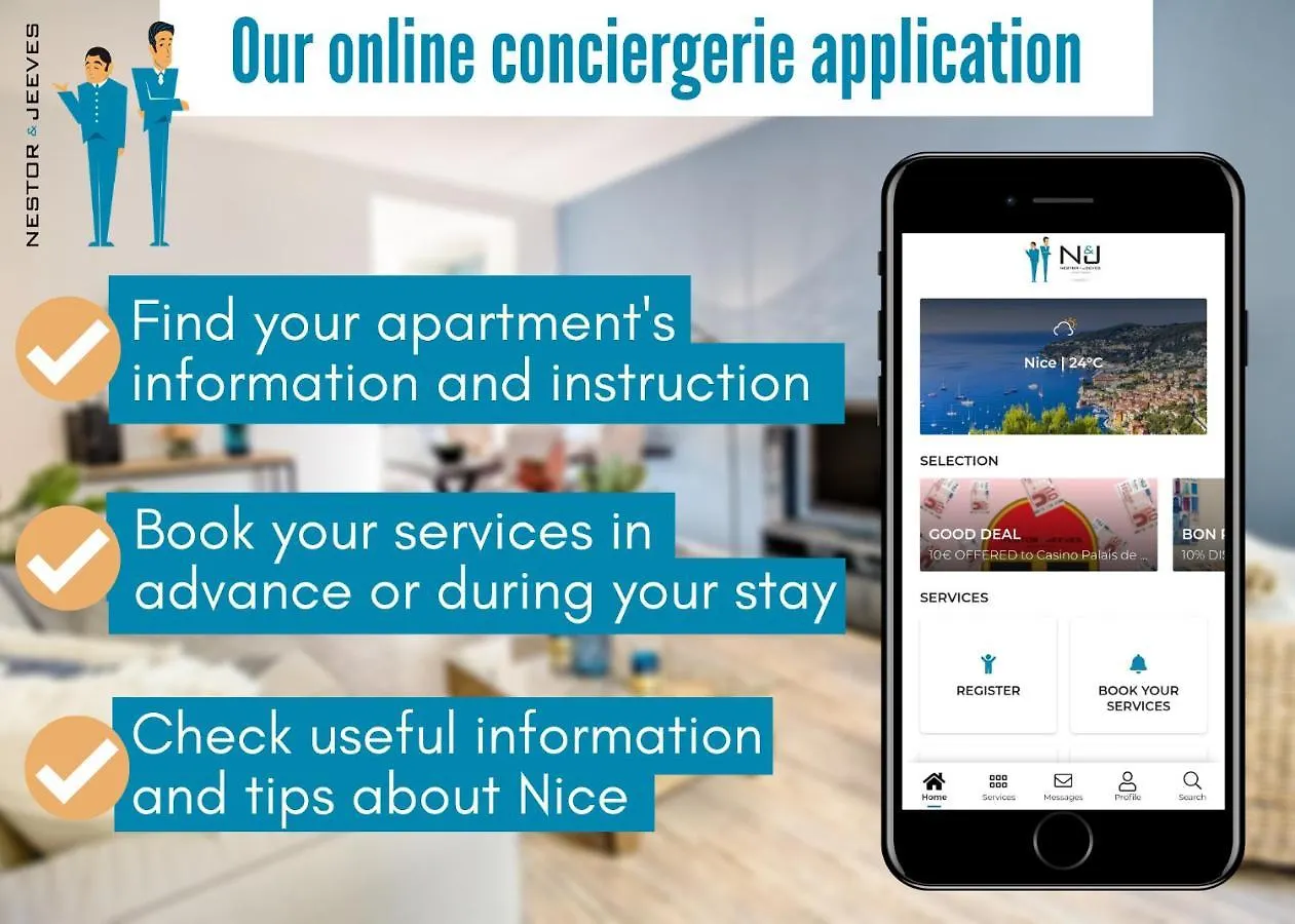 Nestor&Jeeves - Lugia - Central - Close Sea - Family Apartment Nice
